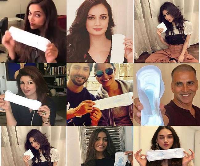 Celebrities & their PadMan Challenge