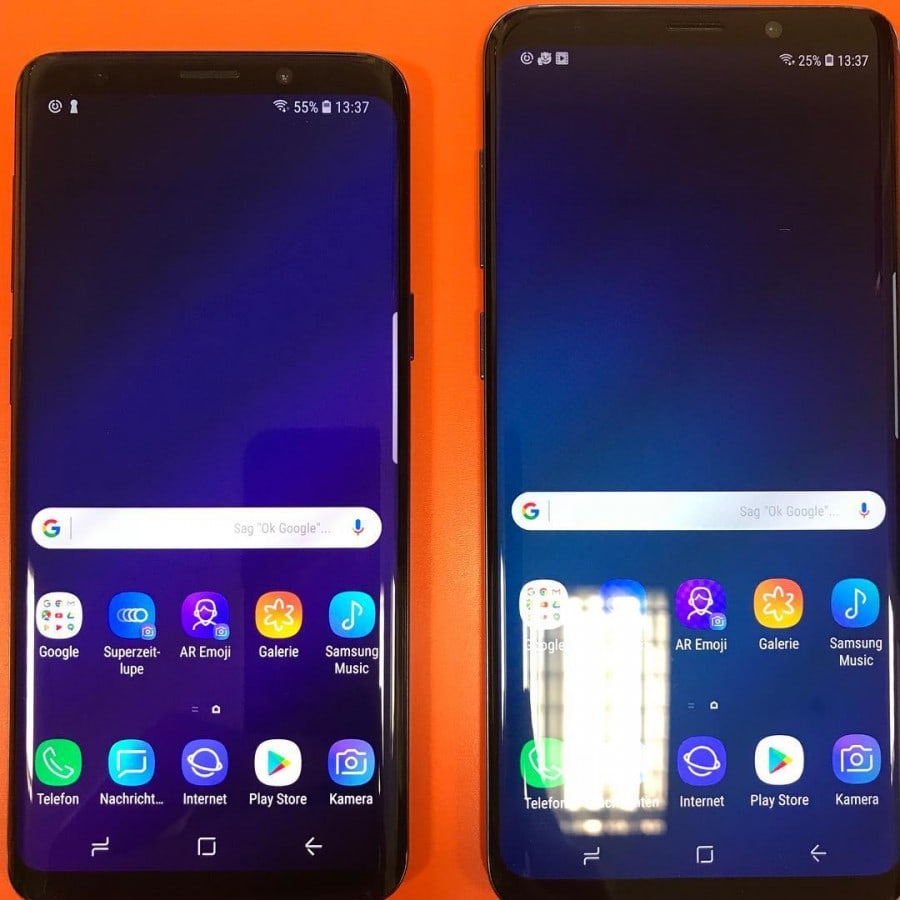 From front, newly images revealed by samsung at mwc 2018