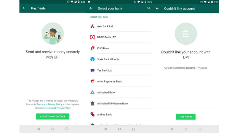 WhatsApp UPI Payments Feature in India