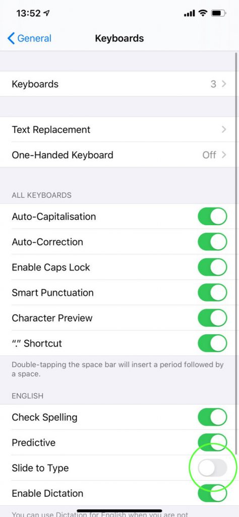 How To Enable And Disable Swipe Keyboard Feature On iPhone With iOS 13