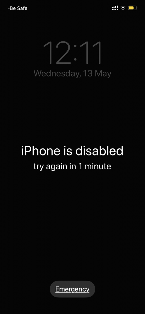 iPhone is Disabled Connect to iTunes