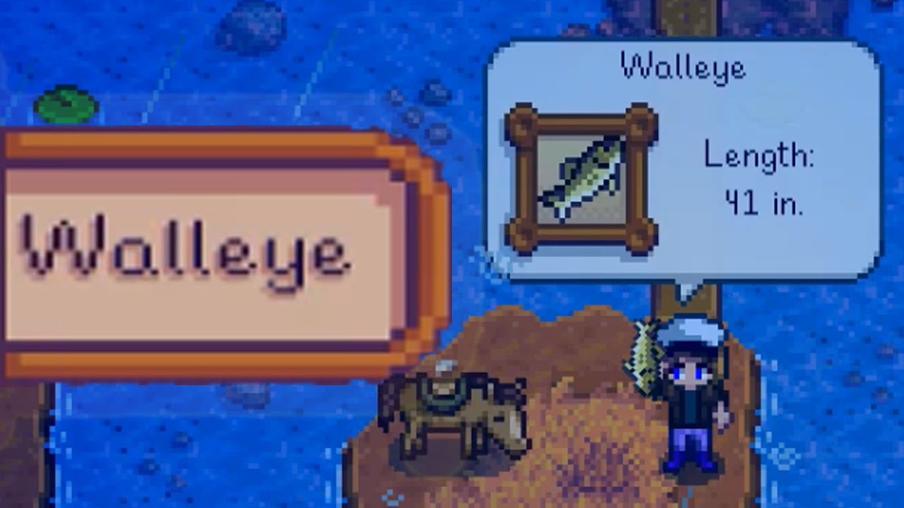 Stardew Valley Walleye Where/How to Catch Walleye