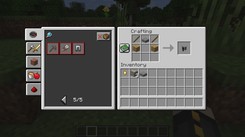 minecraft grindstone recipe