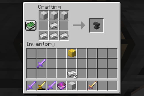 anvil recipe minecraft 1.7.10