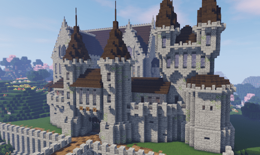 minecraft medieval castle house