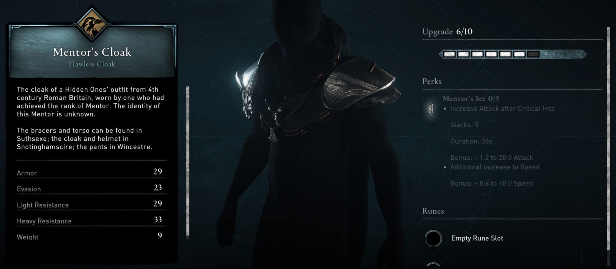 Assassin’s Creed Valhalla Mentor’s Armor Set Location