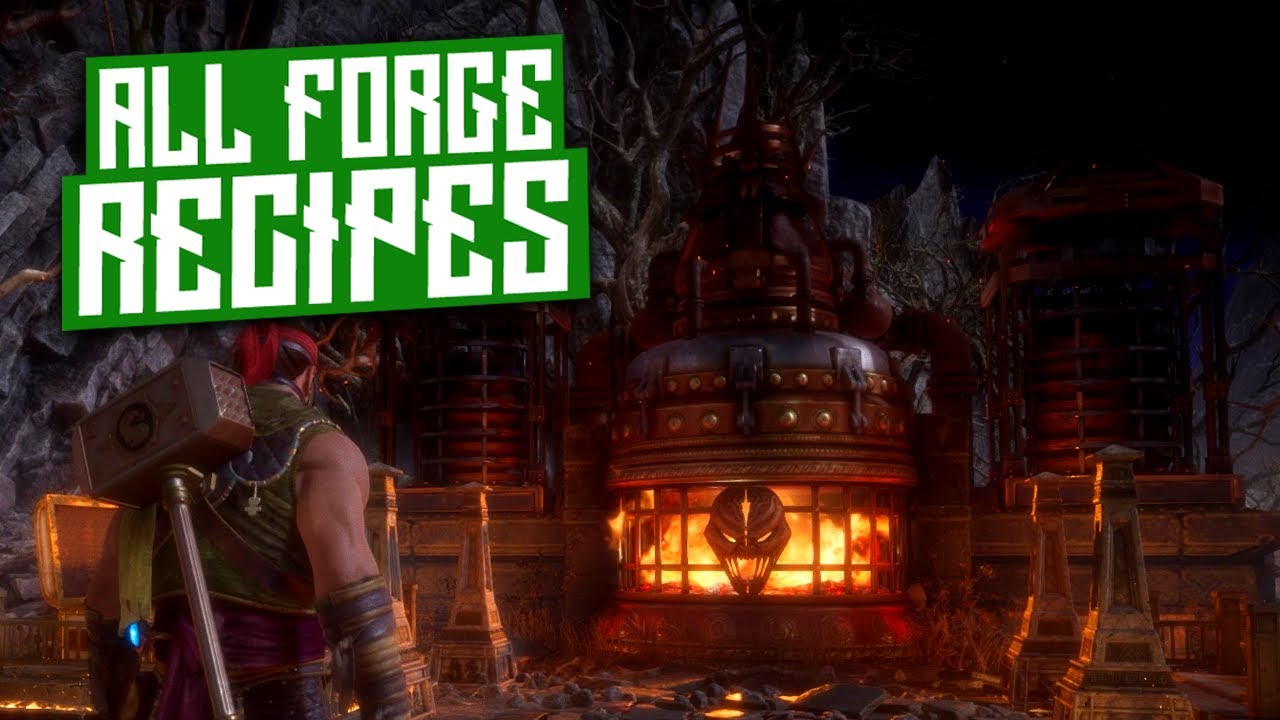 Mortal Kombat 11 Forge Recipes