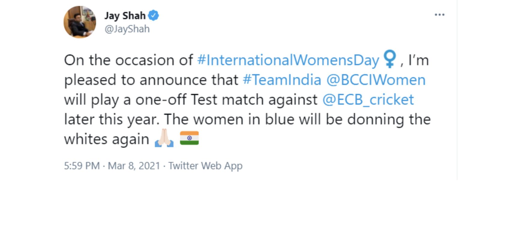 Indian Women’s Cricket Team will play test match after 7 years