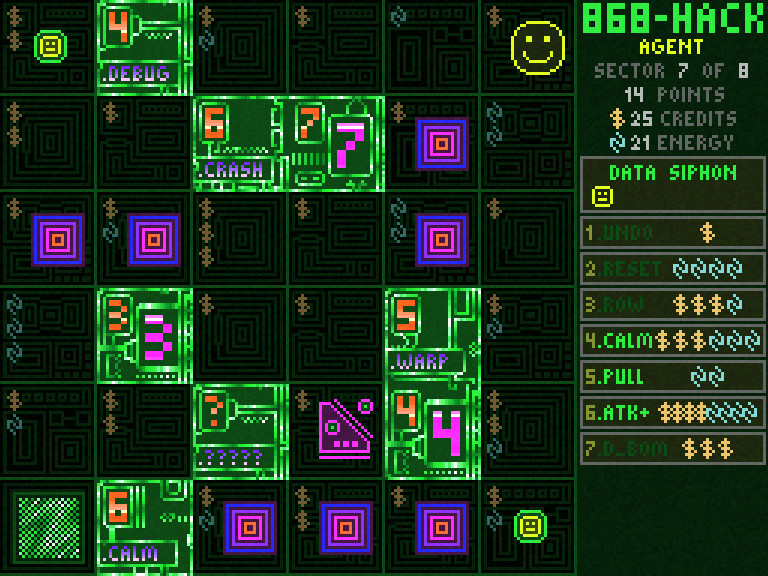 Michael Brough’s 868-HACK game