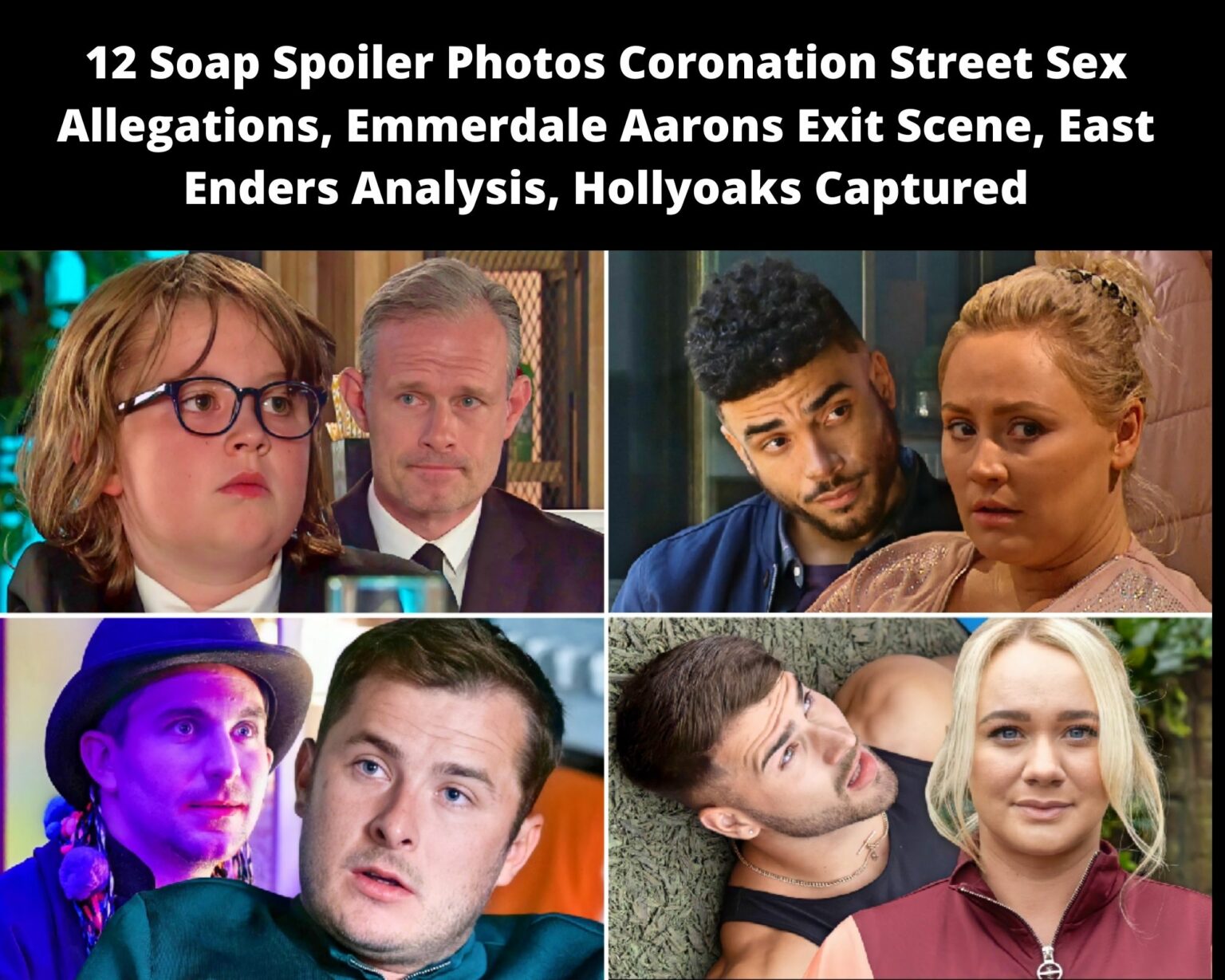 Soap Spoiler Photos Coronation Street Sex Allegations Emmerdale