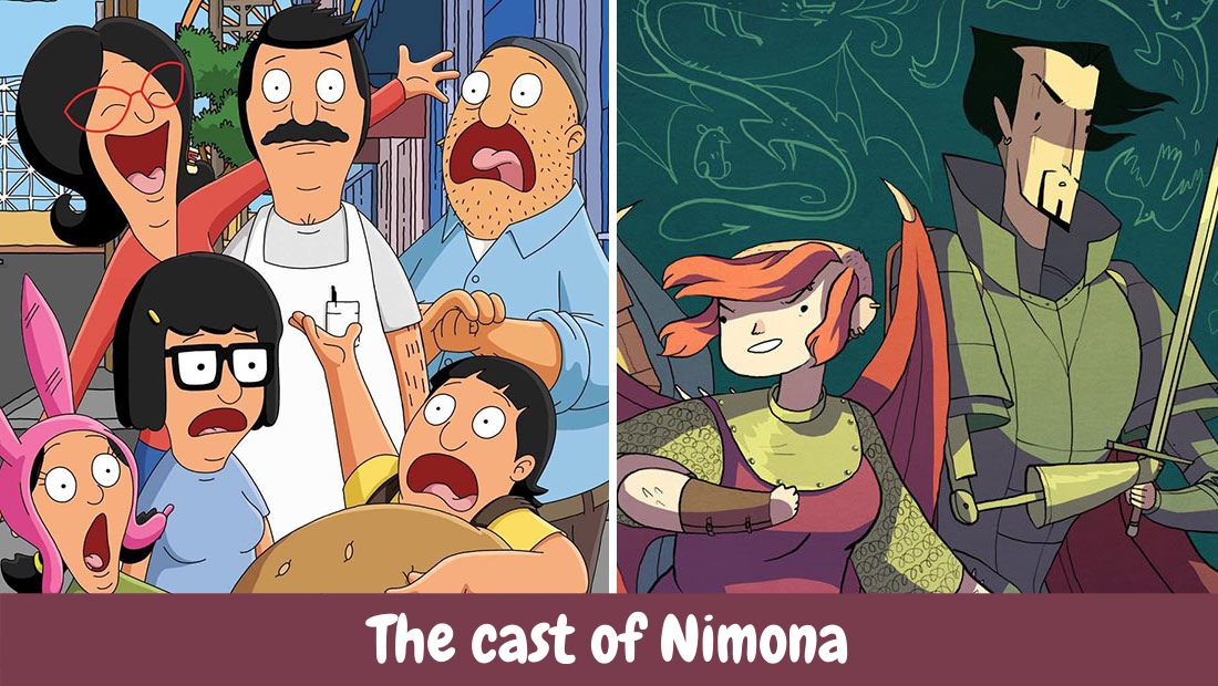 The cast of Nimona
