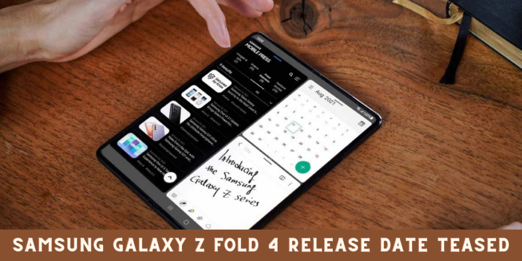 Samsung Galaxy Z Fold 4 Release Date Teased