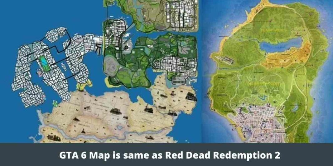 GTA 6 Map is same as Red Dead Redemption 2