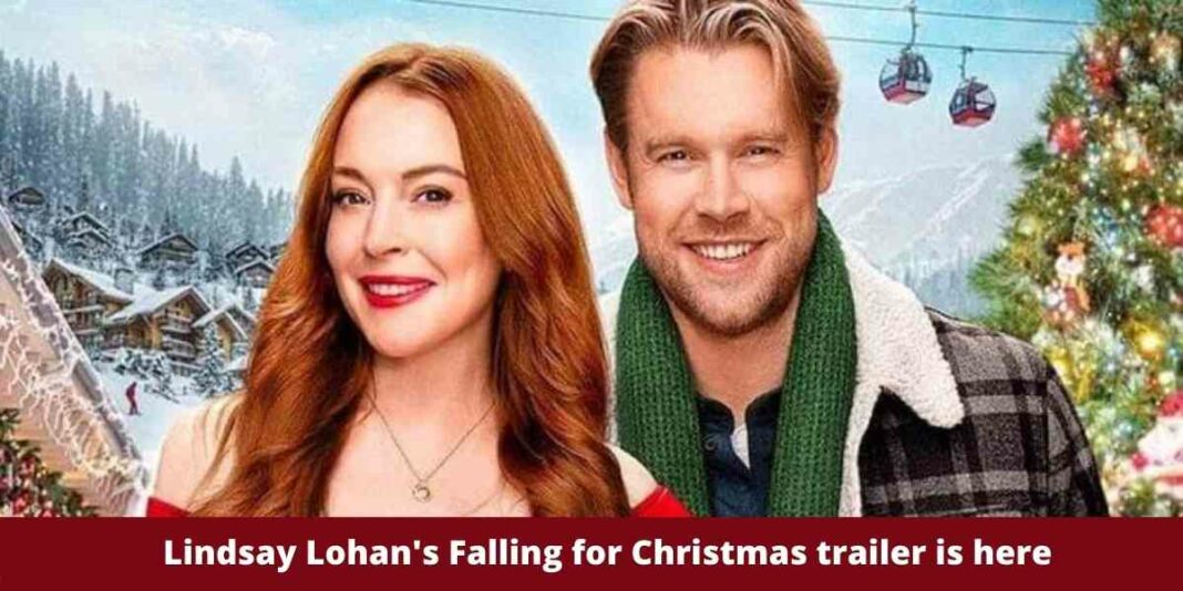 Lindsay Lohan's Falling for Christmas trailer is here