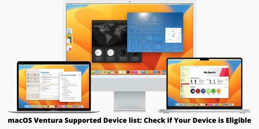 macOS Ventura Supported Device list: Check if Your Device is Eligible