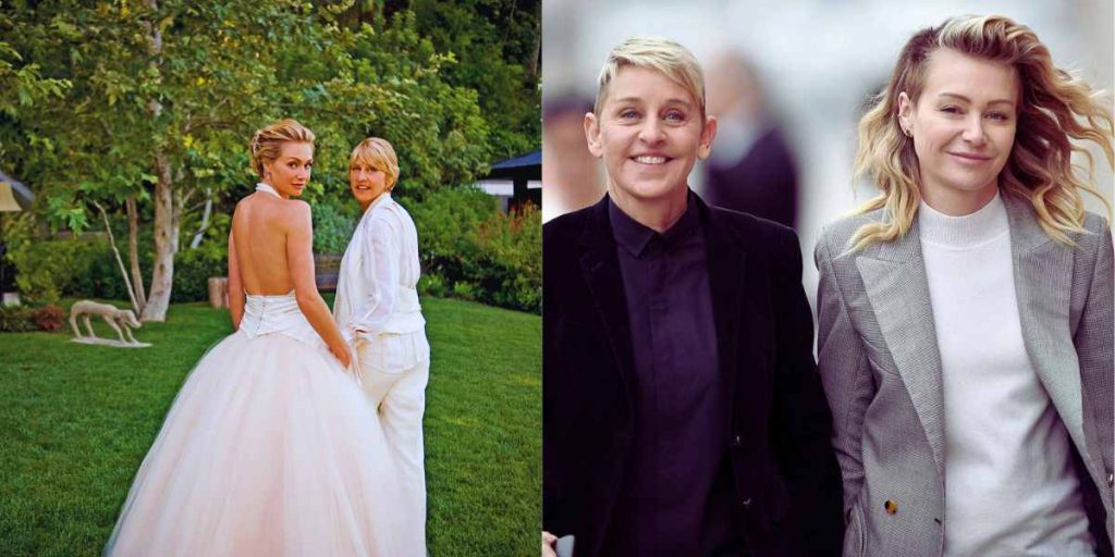 Ellen DeGeneres and Portia de Rossi 
