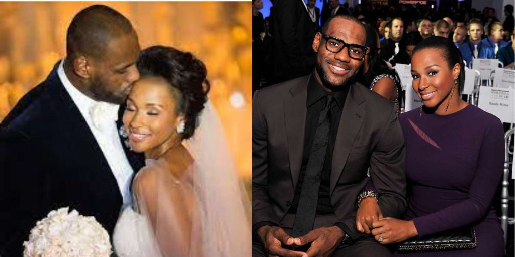 LeBron James and Savannah Brinson 