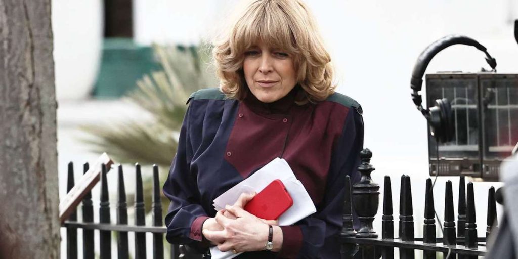 Olivia William as Camilla Parker Bowles, the Queen Consort