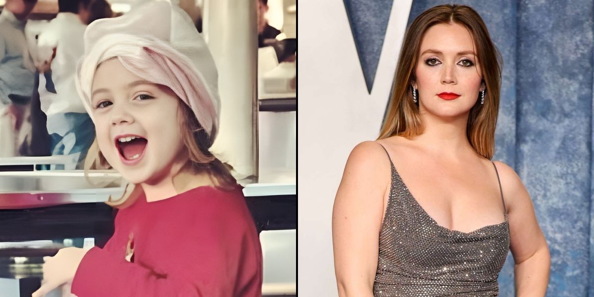 Billie Lourd then and now