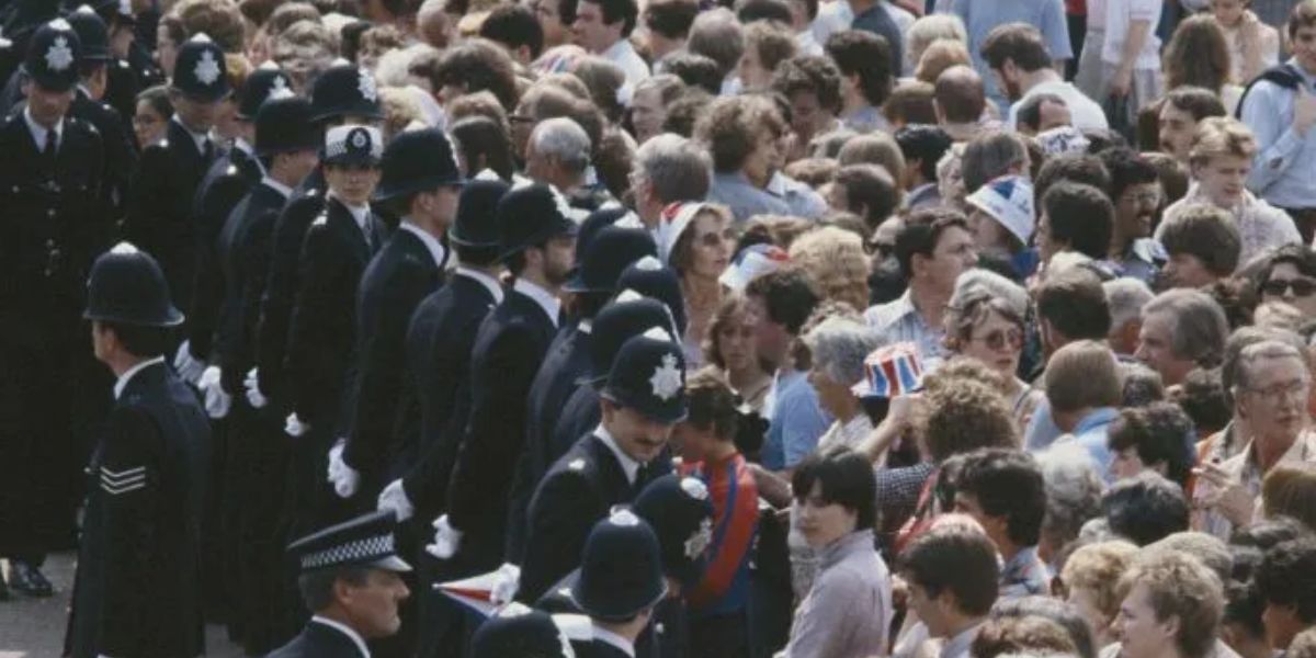 Crowds Controlled by the Police Force