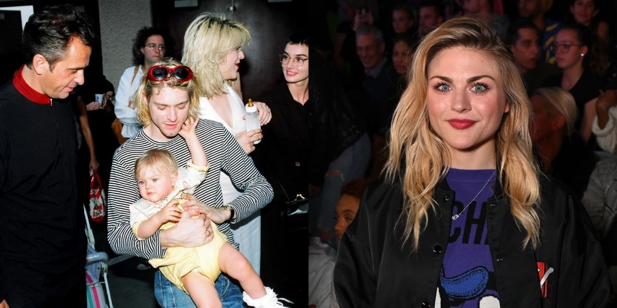 Frances Bean Cobain then and now