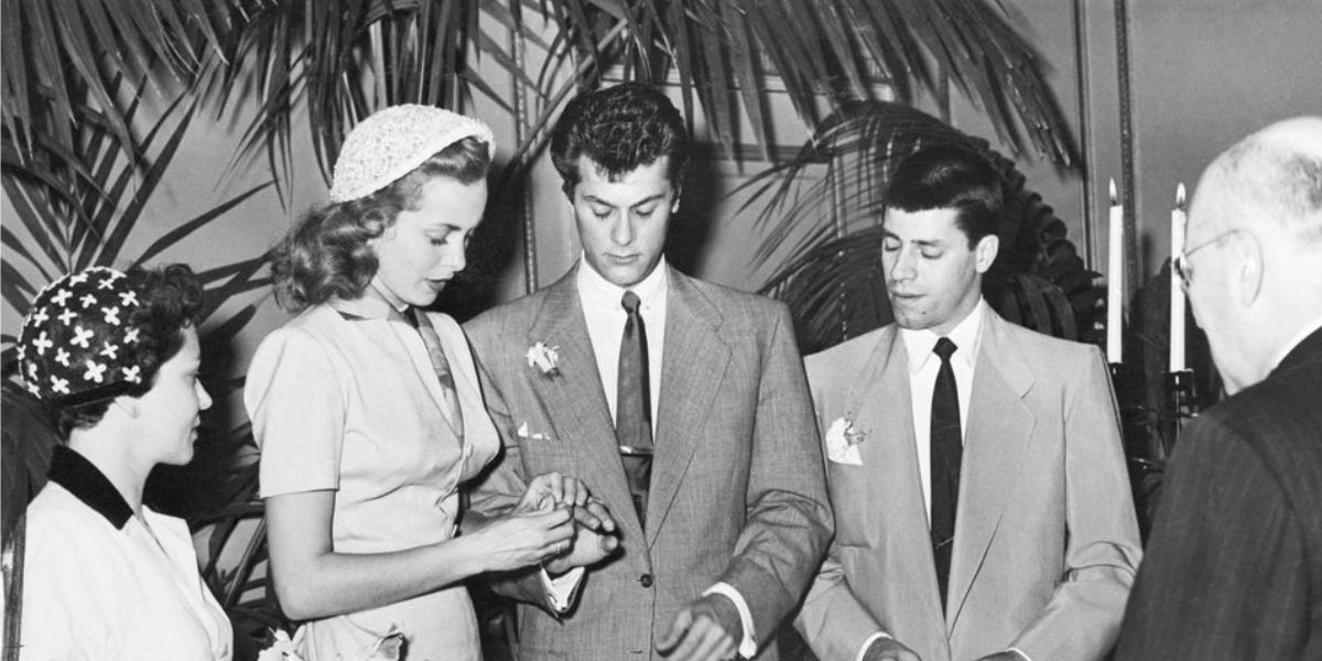 Janet Leigh and Tony Curtis