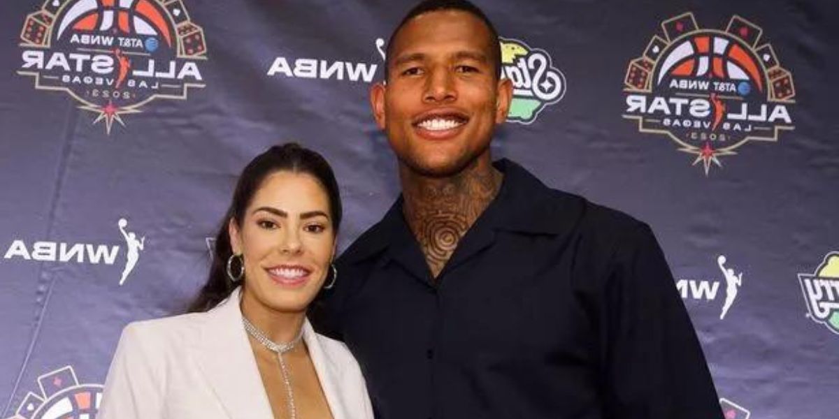 Kelsey Plum and Darren Waller