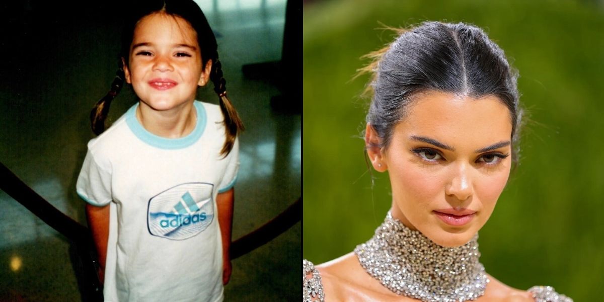 Kendall Jenner then and now