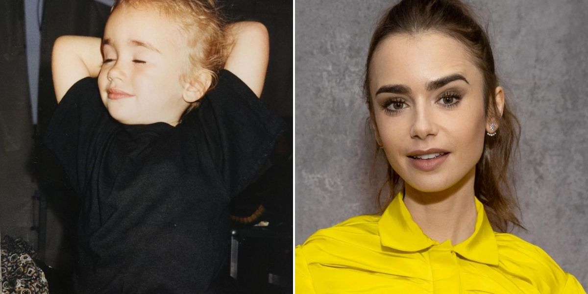Lily Collins then and now