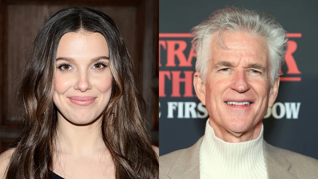 Millie Bobby Brown with Matthew Modine in marriage