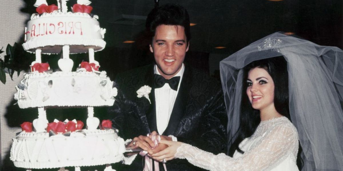 Priscilla Beaulieu and Elvis Presley