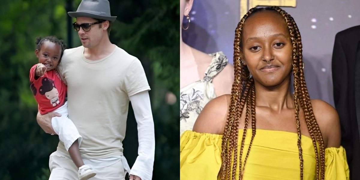 Zahara Jolie Pitt then and now