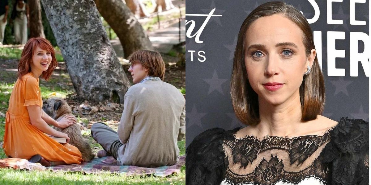 Zoe Kazan then and now