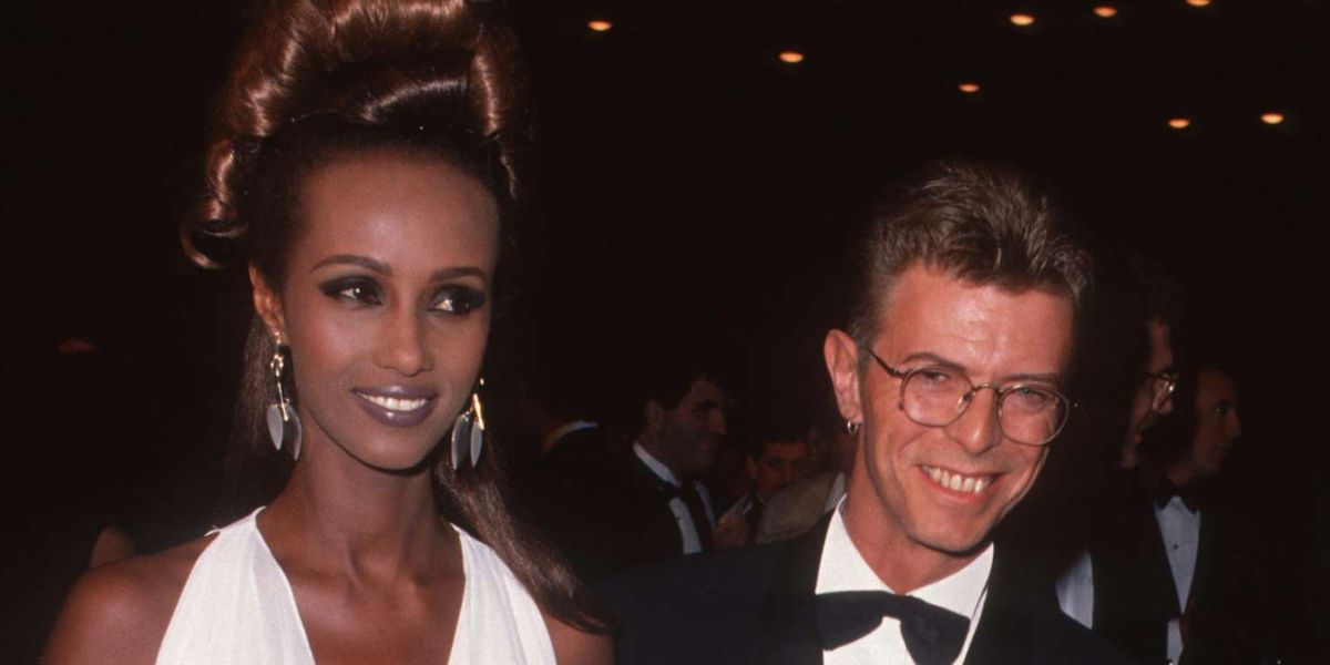Iman and David Bowie