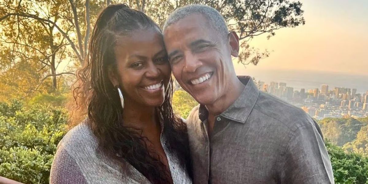 Michelle Obama and Barack Obama