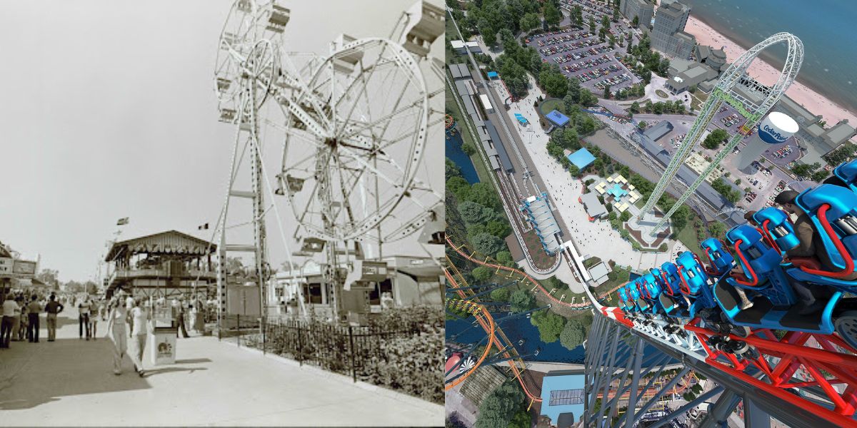Cedar Point then and now