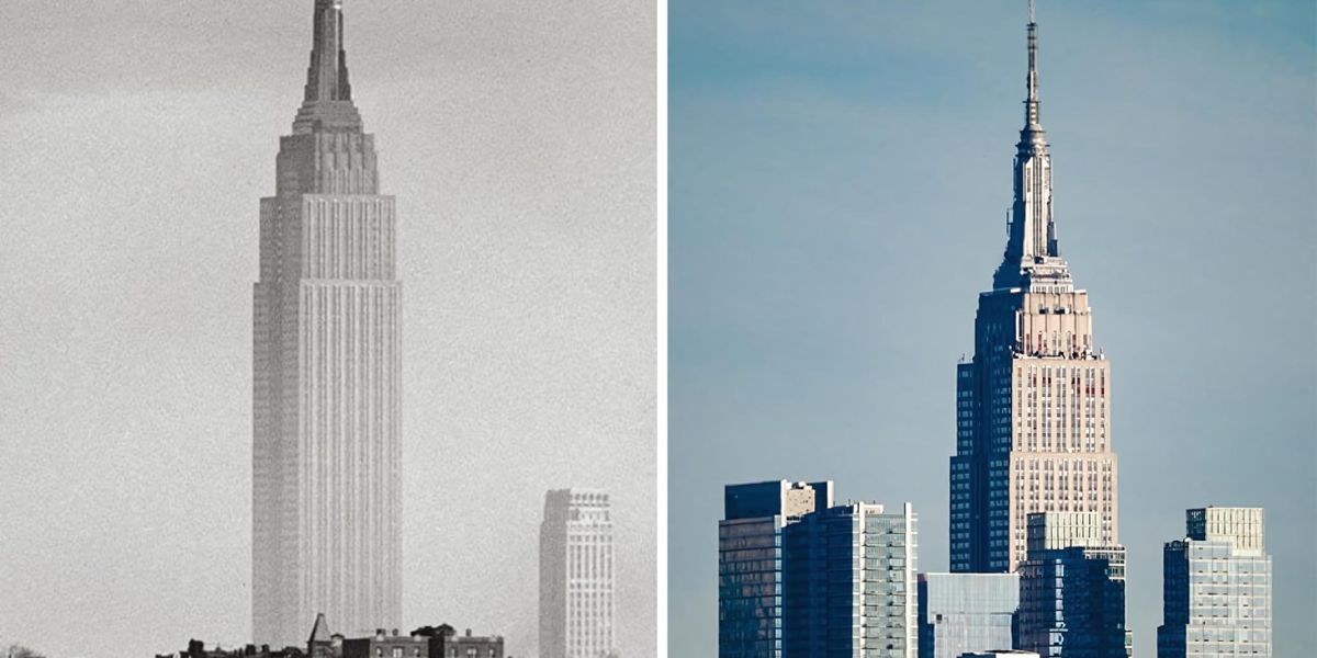 Empire State Building then and now