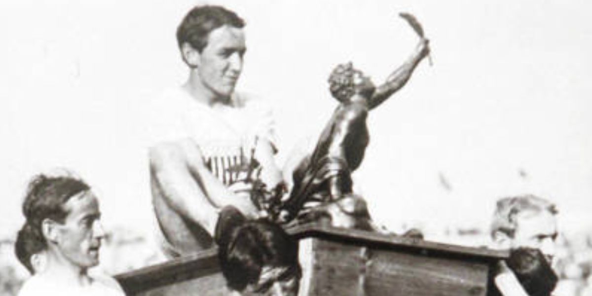 John Hayes Carried on a Table After the Marathon Victory