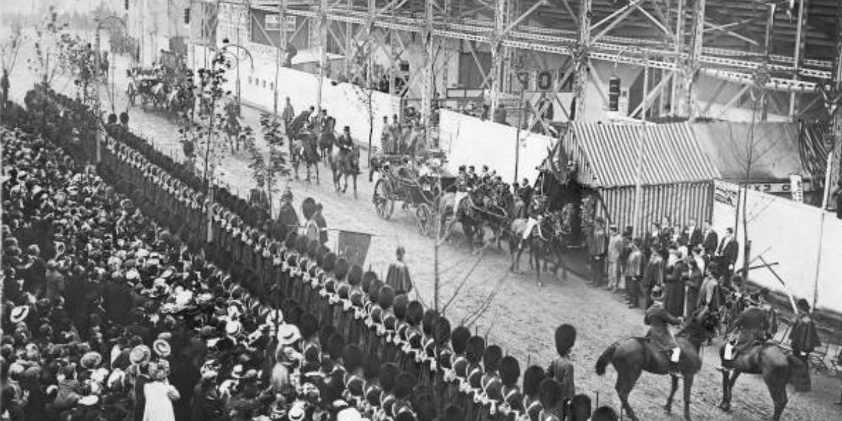King Edward VII Arrived at the Opening Ceremony of the 1908 Olympics