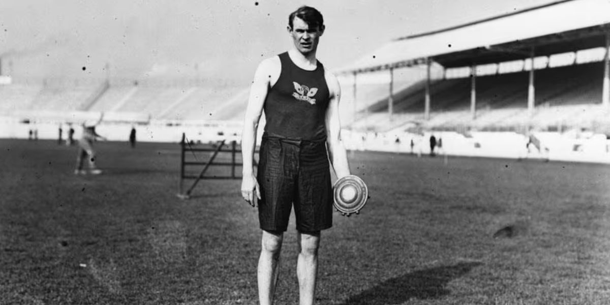 Martin Sheridan at the Discus Event of the 1908 London Olympics