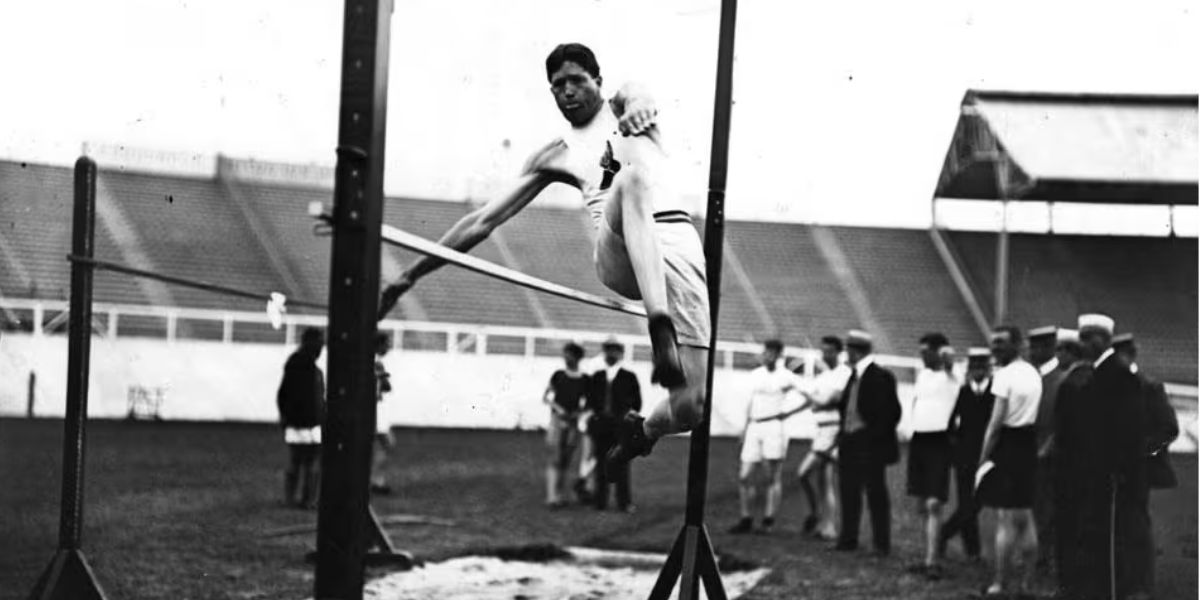 Raw Ewry in Action for the Standing High Jump