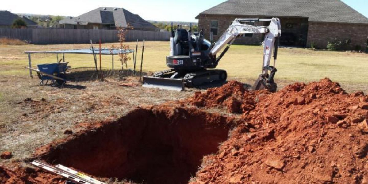 Start With The Process Of Digging The Area